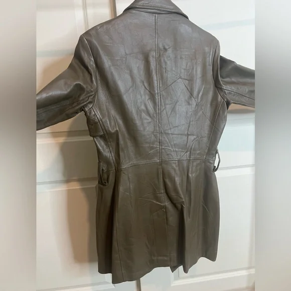 Fendi Leather Trench Coat